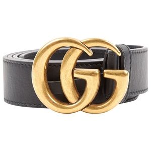 Gucci Belt- Leather Belt with Double G buckle